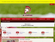 Tablet Screenshot of jrspartans.org